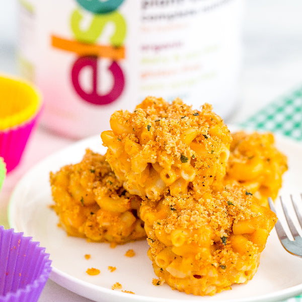 Mac & Cheese Cups with Herby Bread Crumbs