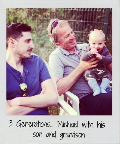 3 Generations. Michael with his son and grandson