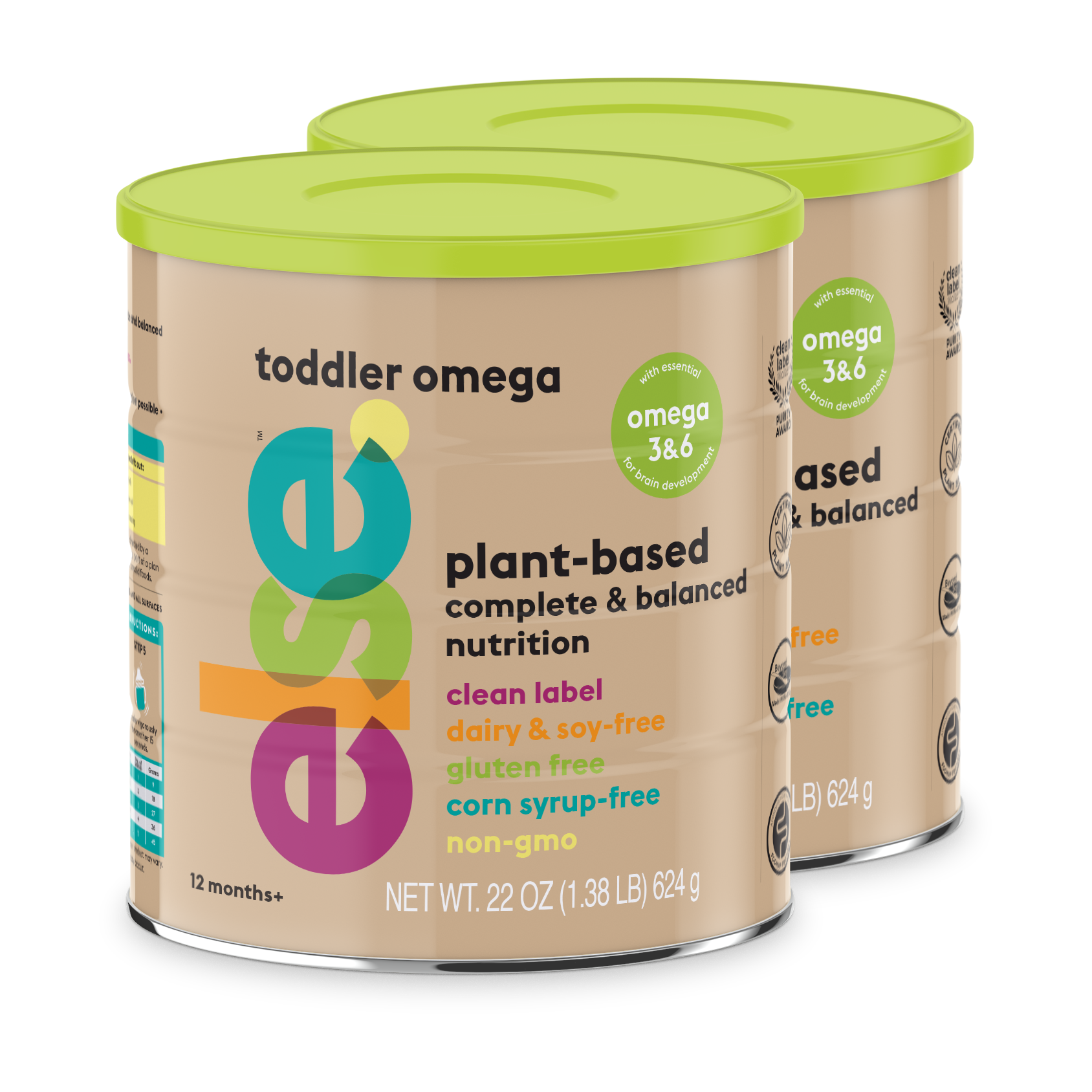 Toddler Omega Plant-Based Complete & Balanced Nutrition pack of 2