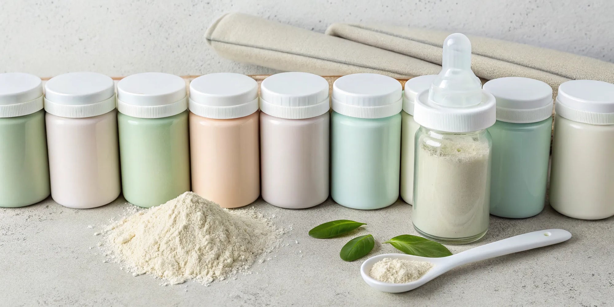 A selection of toddler formulas that are dairy-free and soy-free.