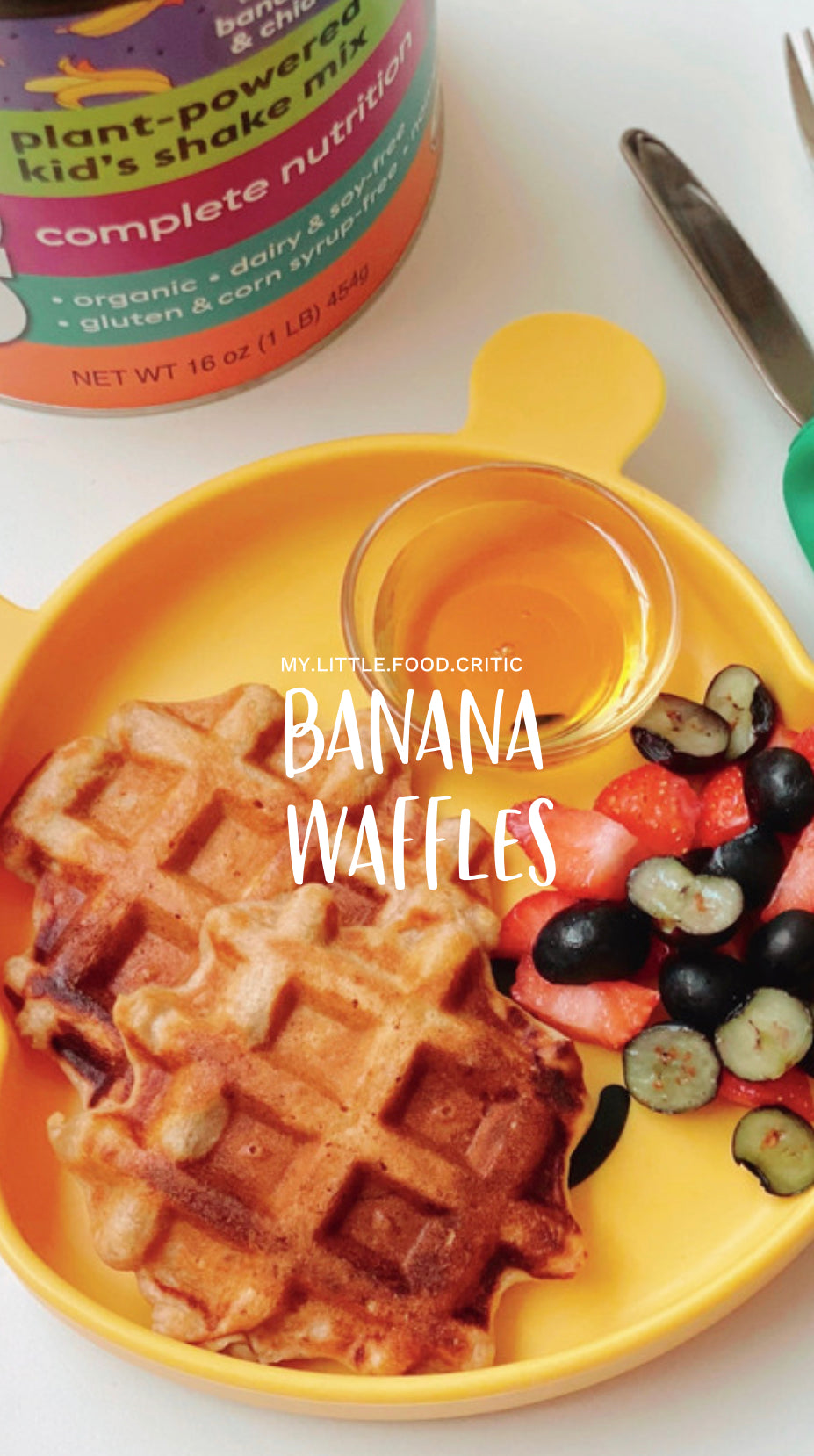 Banana Waffles by My Little Food Critic