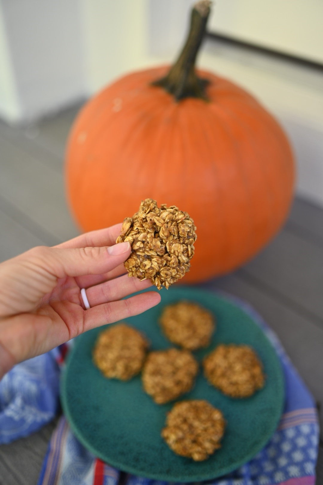 Pumpkin Spice Oatmeal Cookies