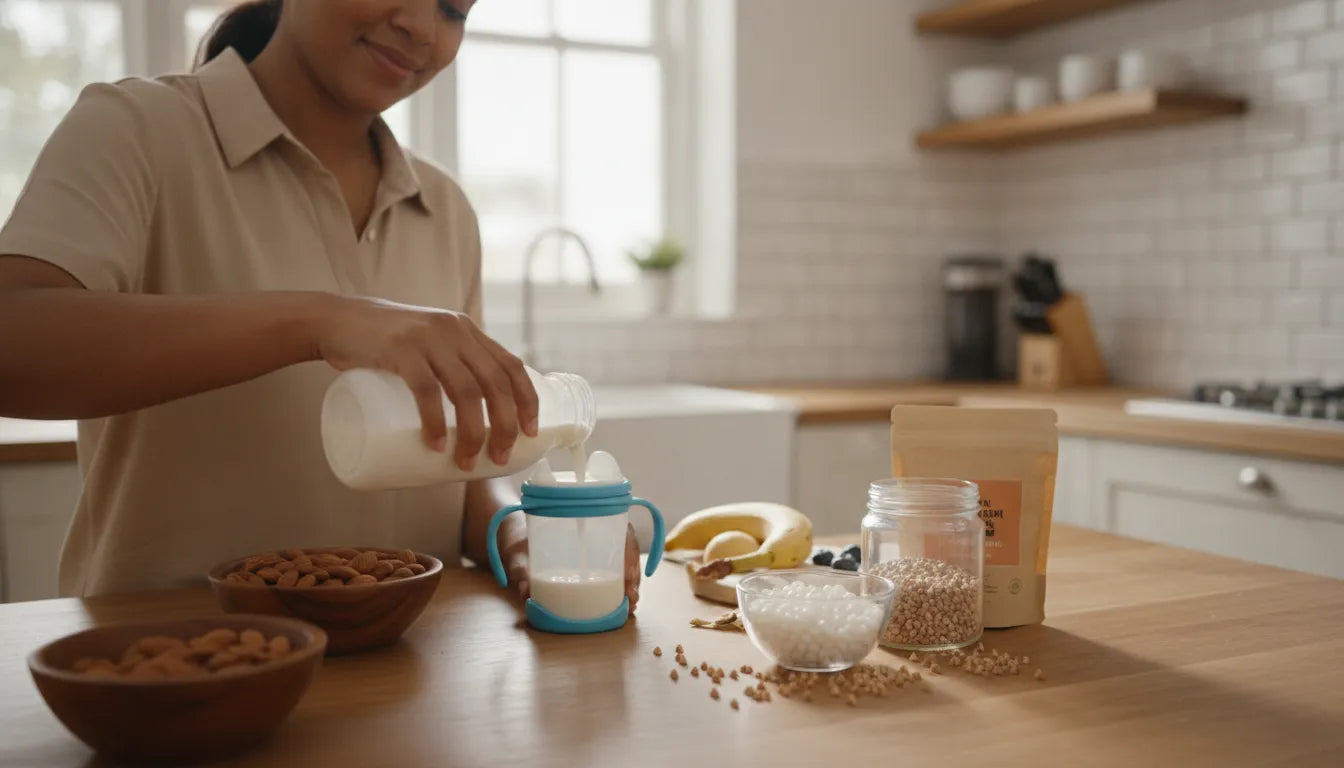 Parent choosing the best milk for 1 year old with sensitivities