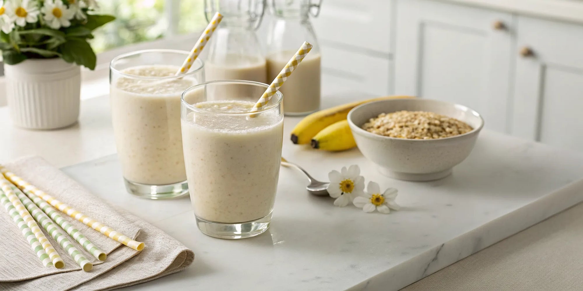 A gentle plant-based shake for kids with a sensitive stomach.