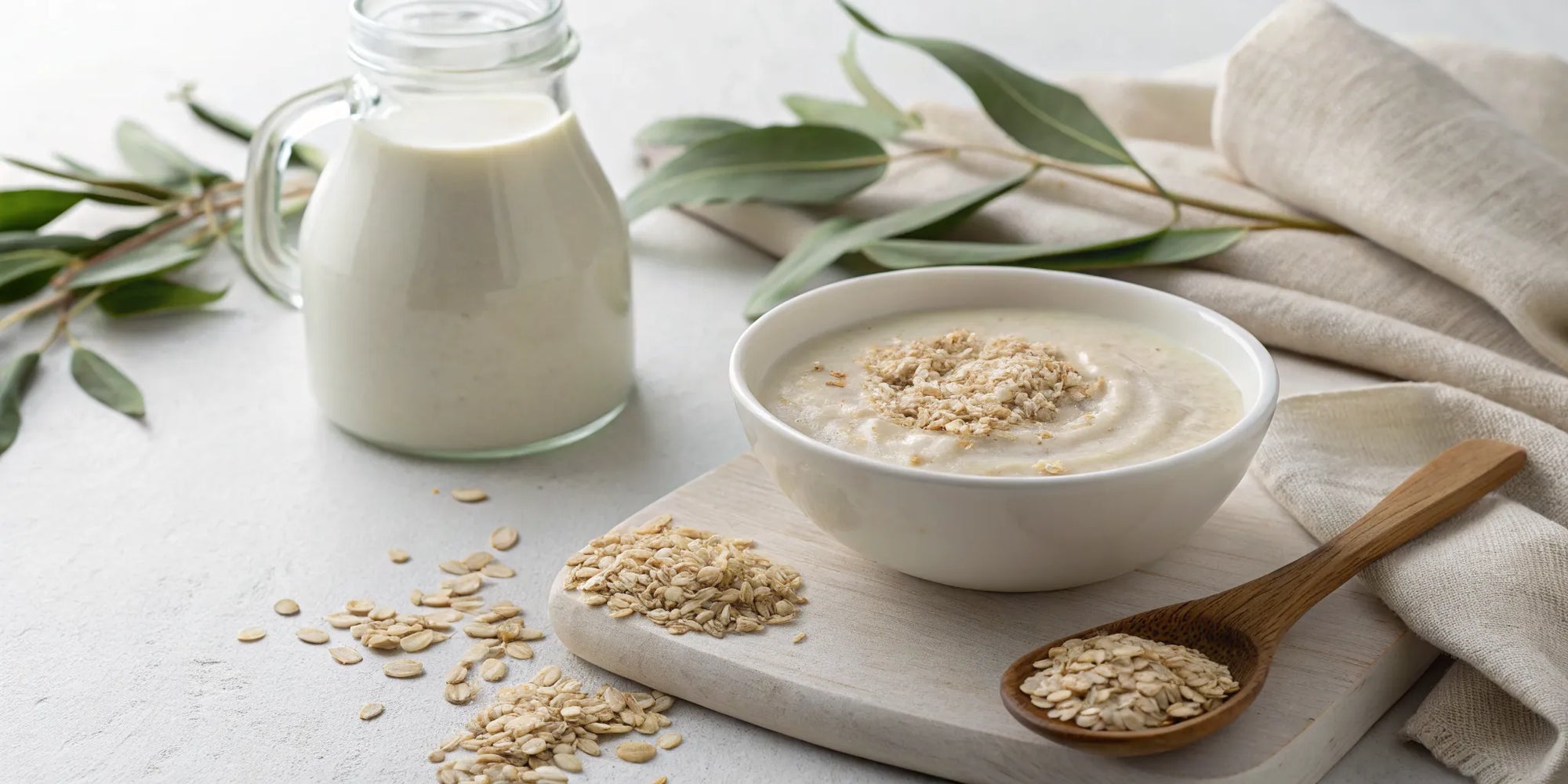 A bowl of the best dairy-free cereal for babies with eczema.