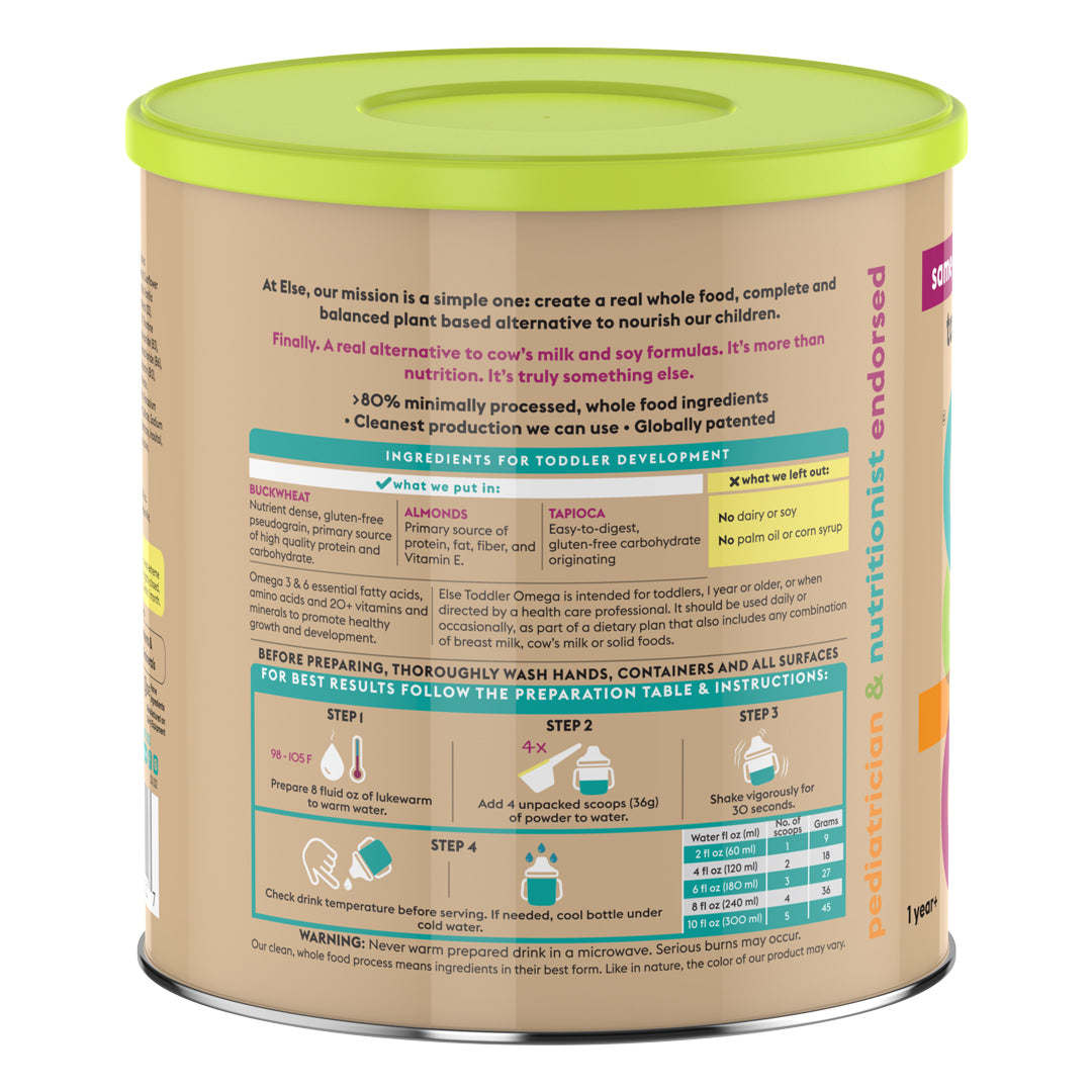 Toddler Omega Plant-Based Complete & Balanced Nutrition